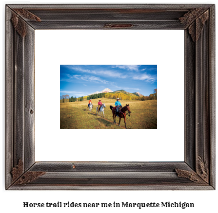 horse trail rides near me in Marquette, Michigan